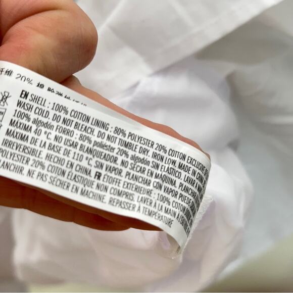 TUCKERNUCK x POMANDER PLACE Halile Tiered Dress Babydoll Puff Sleeve White VV36 - Picture 6 of 6